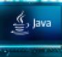Java logo on a laptop screen